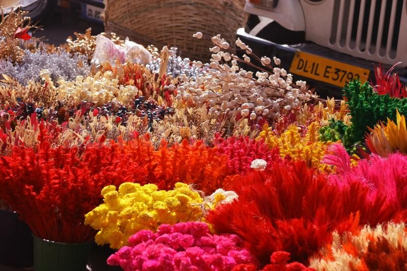 Ghazipur delhi flower market details, lowest airfare to Delhi