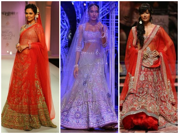 Indian bridal fashion week 2013, Indian wedding fashion, Bollywood actresses in IBFW 2013