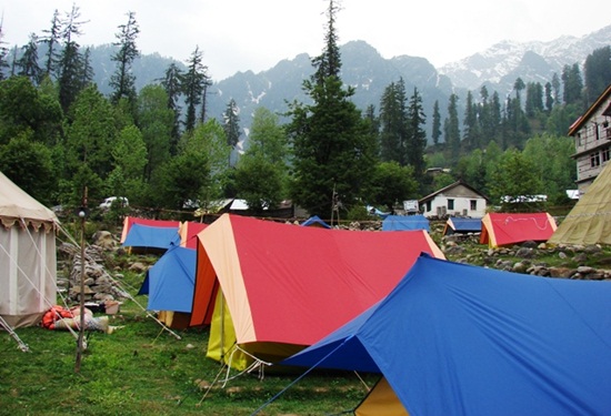 camping in kullu manali, best campsites in himachal, himalayas tours