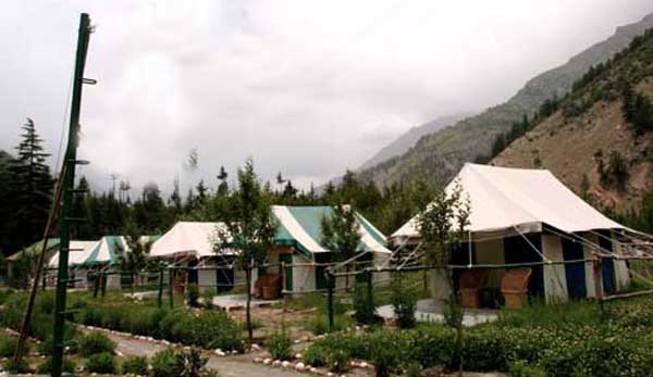 hill stations of himachal pradesh, summer tourist destinations in himalayas, camping in sangla valley