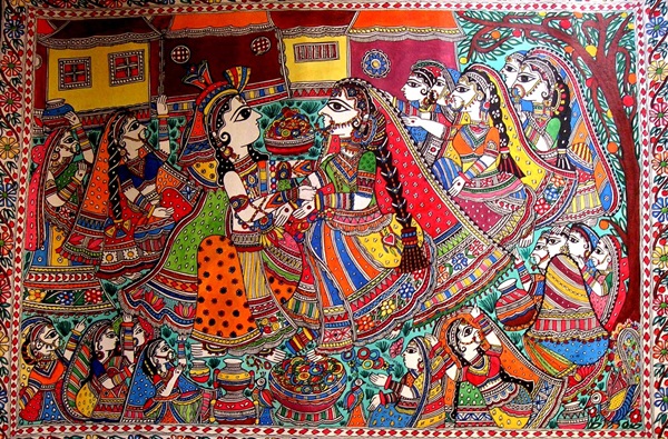 History of madhubani painting, rural art of India, Indian culture & heritage, rural tourism in India