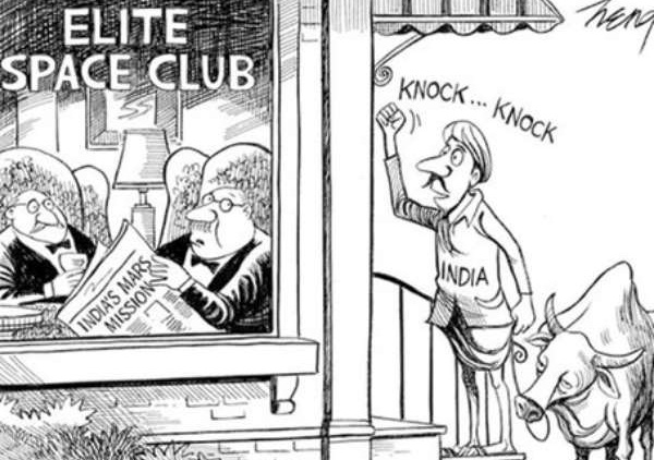New York Times cartoon on India's Mars mission, stories of rural India, Indian Eagle travel blog 