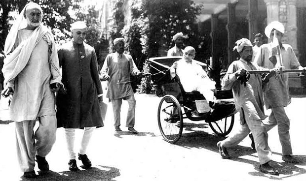hand-pulled rickshaw in Shimla, history of hand-pulled rickshaws in British India 