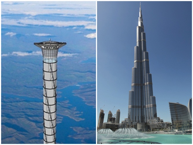 space elevator, Dubai Burj Khalifa, interesting facts, science fictions, IndianEagle travel
