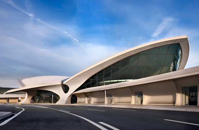 TWA flight center at JFK, Saarinen building, JetBlue TWA Hotel, IndianEagle travel