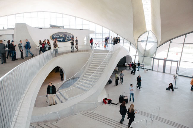 old TWA terminal at JFK, Saarinen Building, JetBlue's TWA hotel