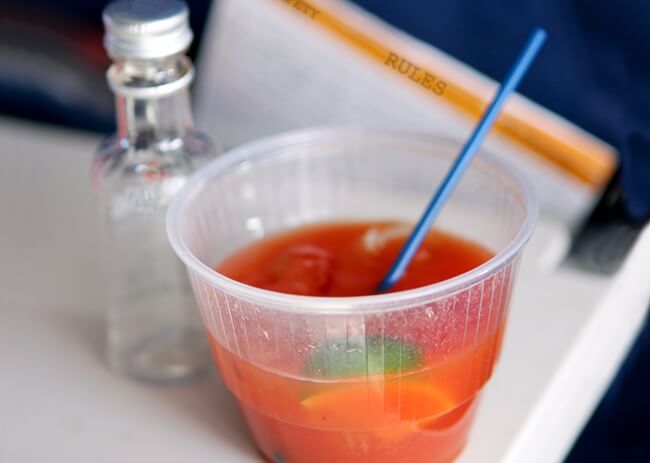 tomato juice on planes, airline food myths, inflight food facts