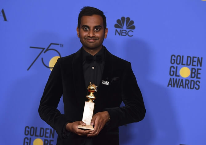 Aziz Ansari, Master of None, 75th Golden Globe Awards, Indian Americans, South Carolina news