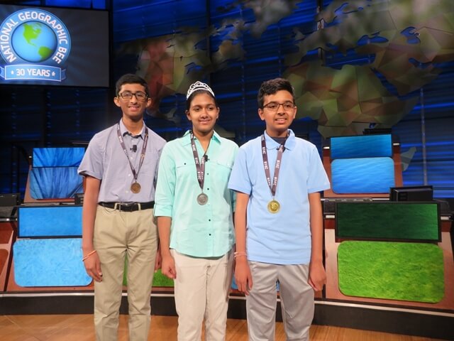 2018 National Geographic Bee winners, Venkat Ranjan California, National Geographic Bee Indian American winners