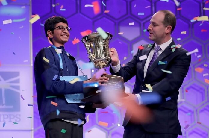 2108 Scripps National Bee winners, Texas Karthik Nemmani scripps spelling bee, Texas Dallas news, Indian Americans